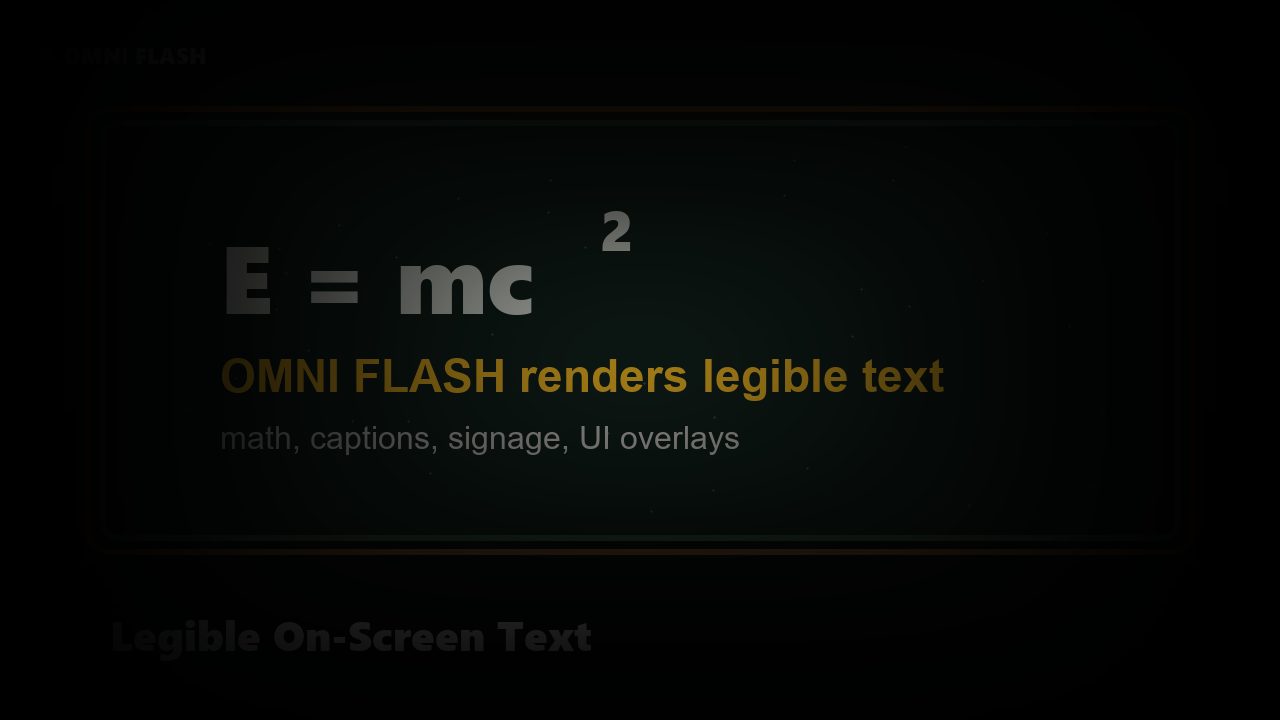 Legible on-screen text rendering